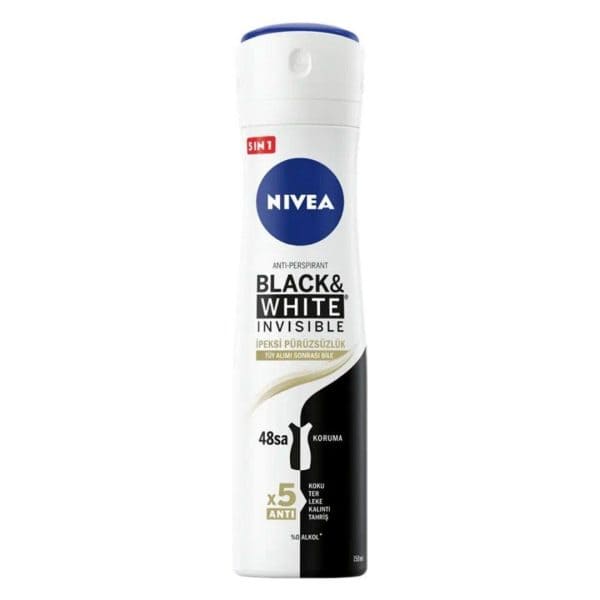 nivea black white invisible ipeksi puruzsuzluk kadin deodorant sprey 150 ml 7745