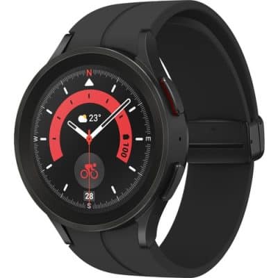 Samsung Galaxy Watch 5 Pro Siyah Titanium 45mm (Türkiye Garantili) şık tasarımı ve gelişmiş özellikleriyle öne çıkan bir akıllı saat. Türkiye garantisiyle sunulan bu model, sağlık takibi, spor modları ve uzun pil ömrü ile dikkat çekiyor. Estetik ve işlevselliği bir araya getiren bu saat, kullanıcıların günlük yaşamlarını kolaylaştırır.